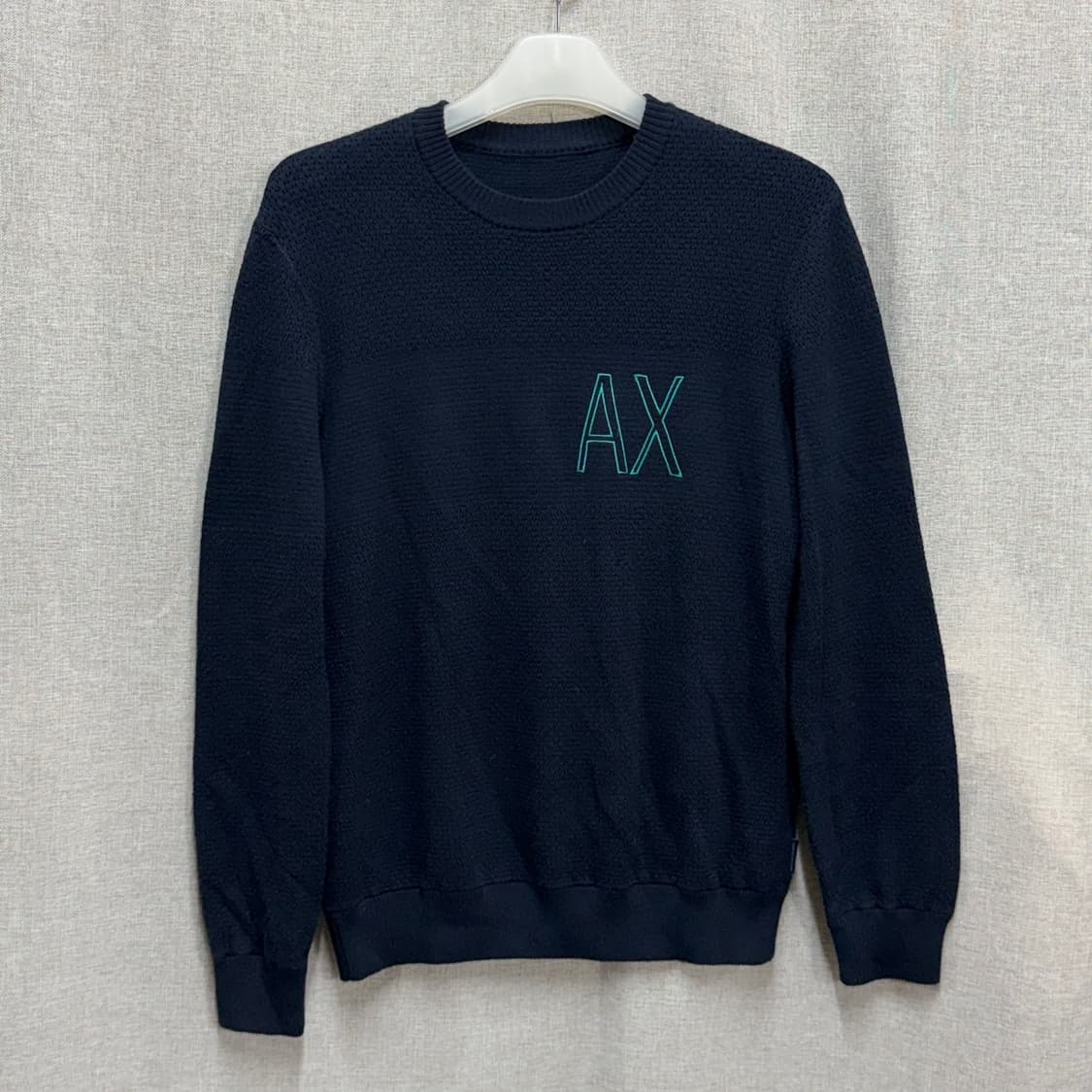 [매장판/100] 아르마니 익스체인지 A|X 로고 와플 니트 상품이미지1