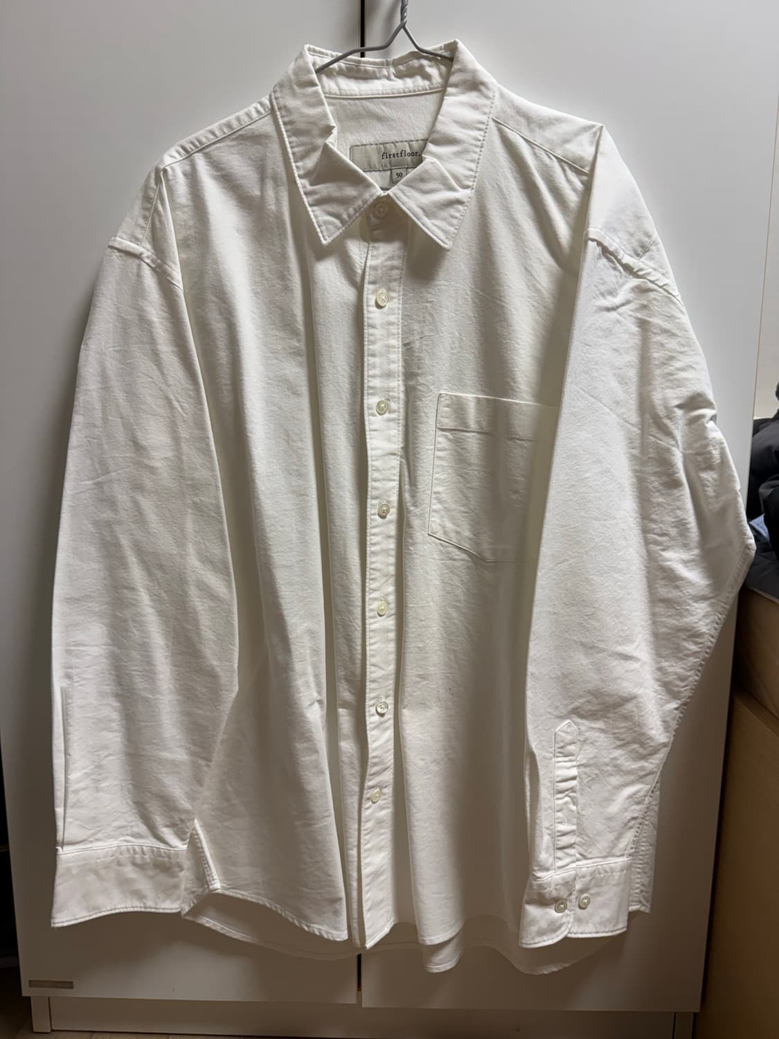 [새상품/50] 퍼스트플로어 유니폼 셔츠 화이트 상품이미지3