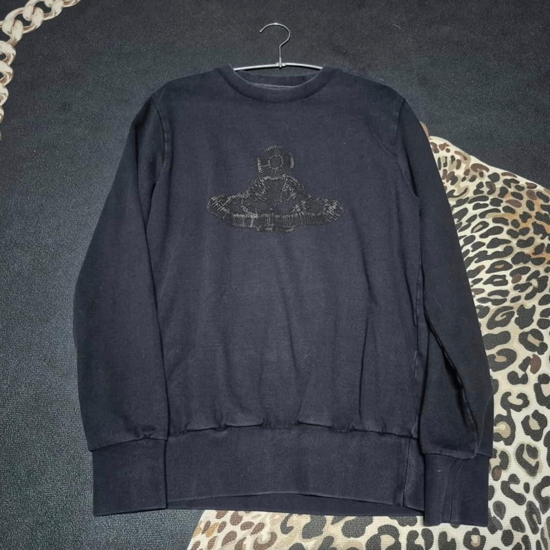 비비안 웨스트우드 세이프티 핀 엠브로이더리드 스웻셔츠 맨투맨 L 상품이미지1