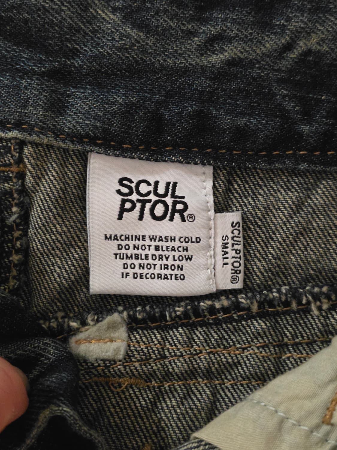 Sculptor Vintage Micro Denim Skirt - S 상품이미지3