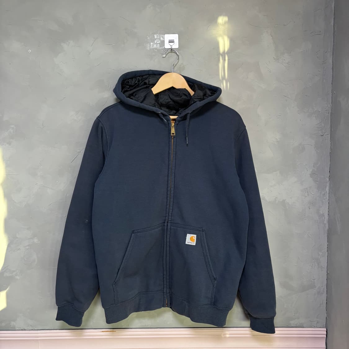칼하트 레인 디펜더 후드집업 네이비 상품이미지1