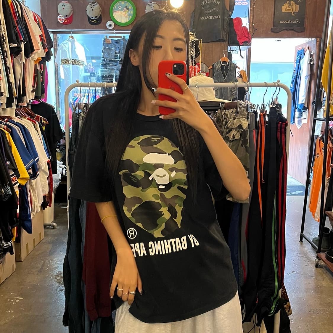 Bape Big Camo College T-shirt  상품이미지7