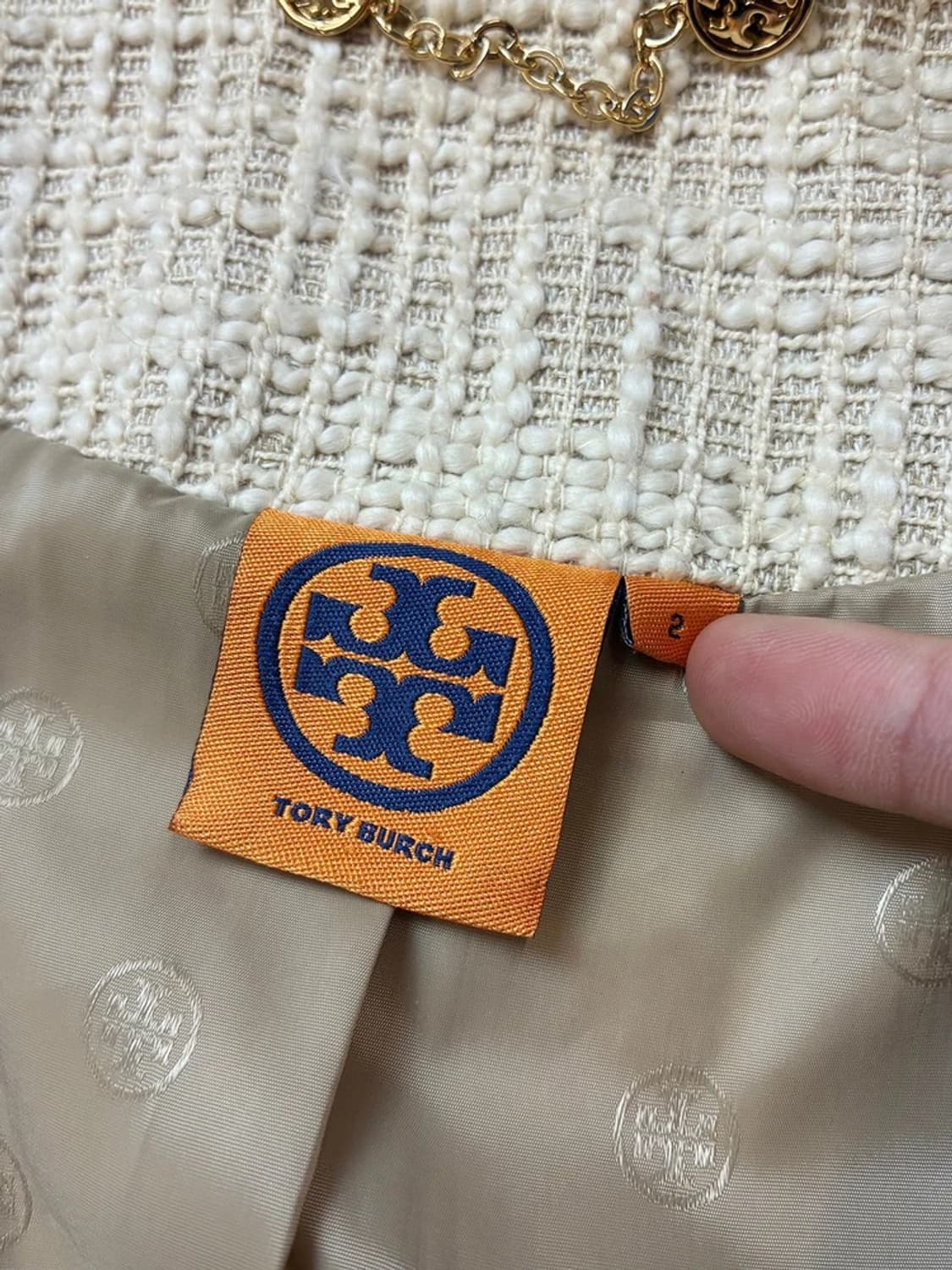 토리버치 12ss 오리지널 배색 숏 트위드 자켓 PN5429 상품이미지7