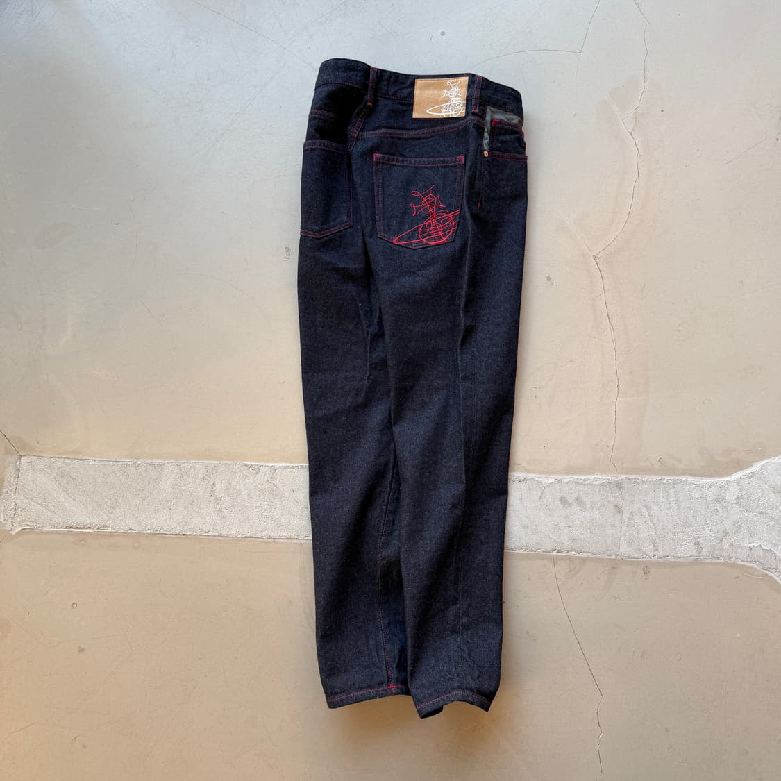 비비안 웨스트우드 21fw 셀비지 데님 팬츠 상품이미지1