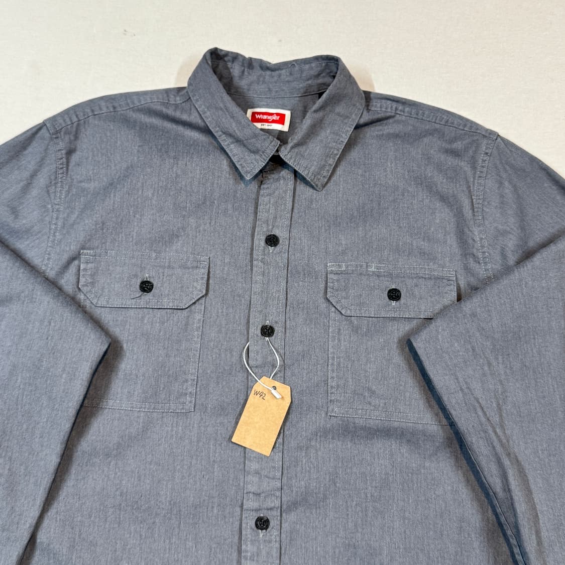 L) Wrangler 랭글러 투포켓 워크웨어 코튼 셔츠 W42 상품이미지3