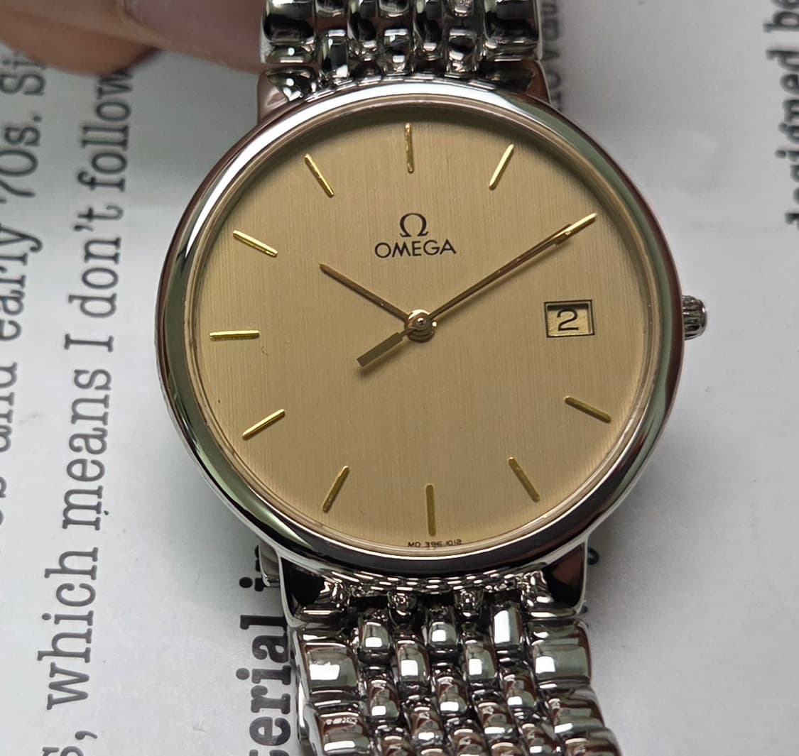 빈티지 오메가 드빌 동전쿼츠 세로판 다이얼 싱글데이트 쓰리침 ver.
 상품이미지10
