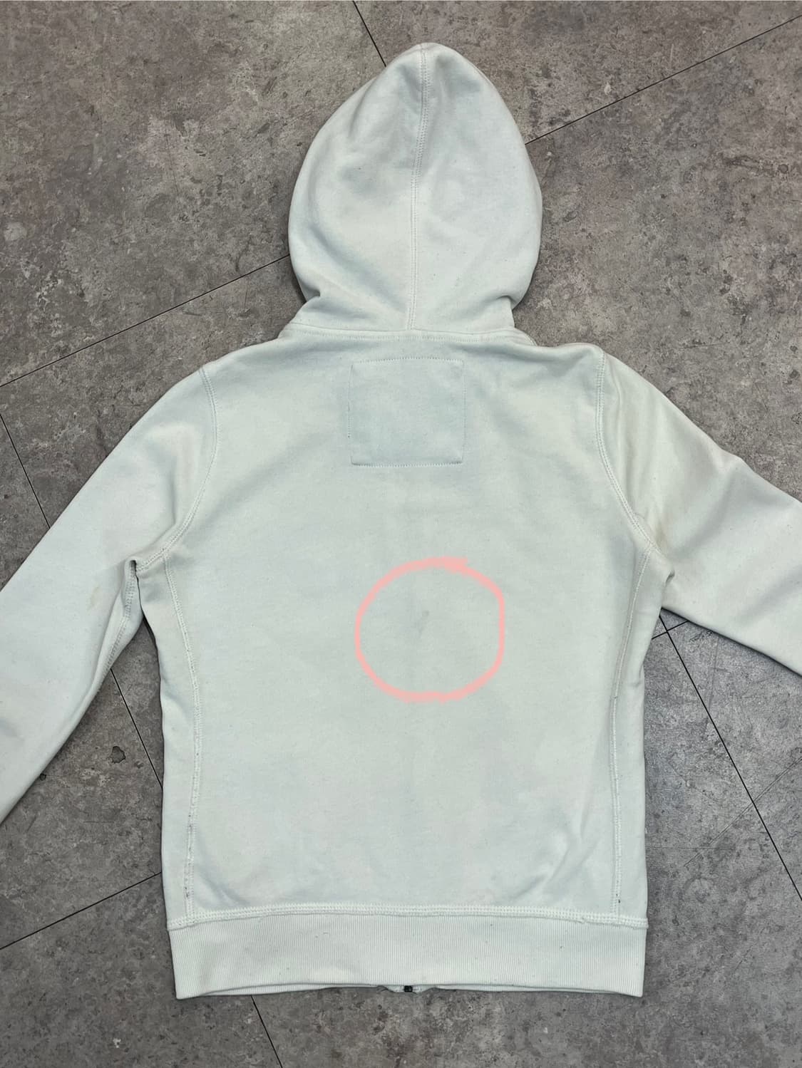 아베크롬비 기모 후드집업 화이트 M #csz2670  상품이미지8