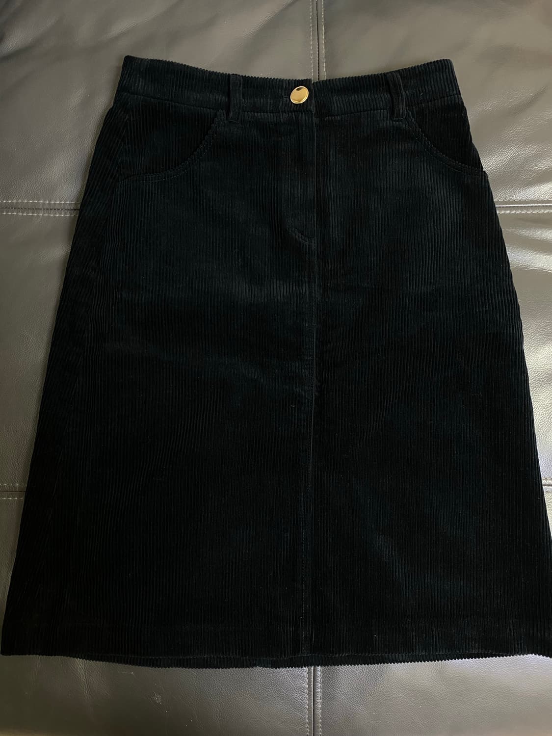 샵엠 코듀로이 미디스커트 M 상품이미지1