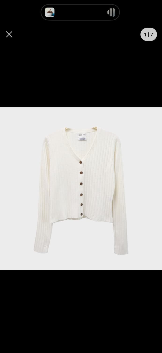 빈티지 아이보리 가디건 상품이미지1