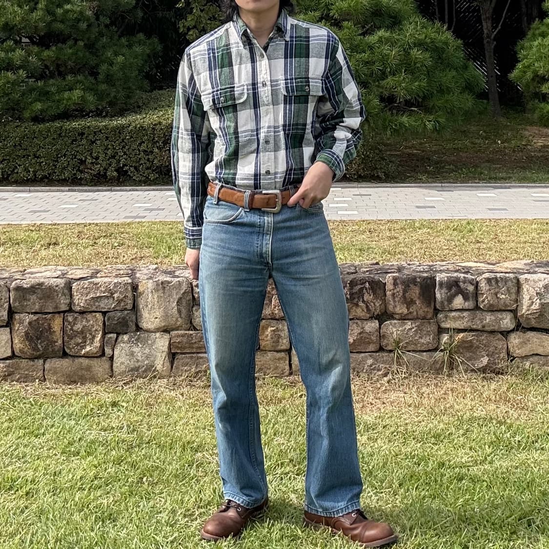 랭글러 Wrangler 리지드 웨어 플란넬 체크 셔츠 상품이미지3