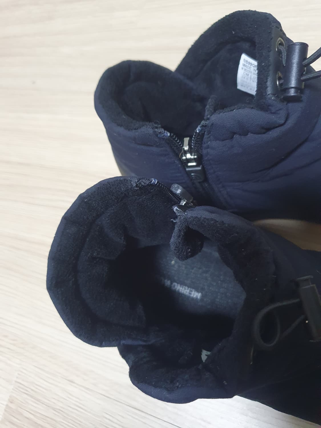 노스페이스 블랙 패딩 숏 부츠 240 상품이미지9