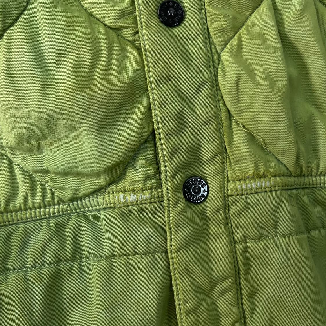 100 스톤아일랜드 가먼트 퀄팅 오버 셔츠 자켓 상품이미지5