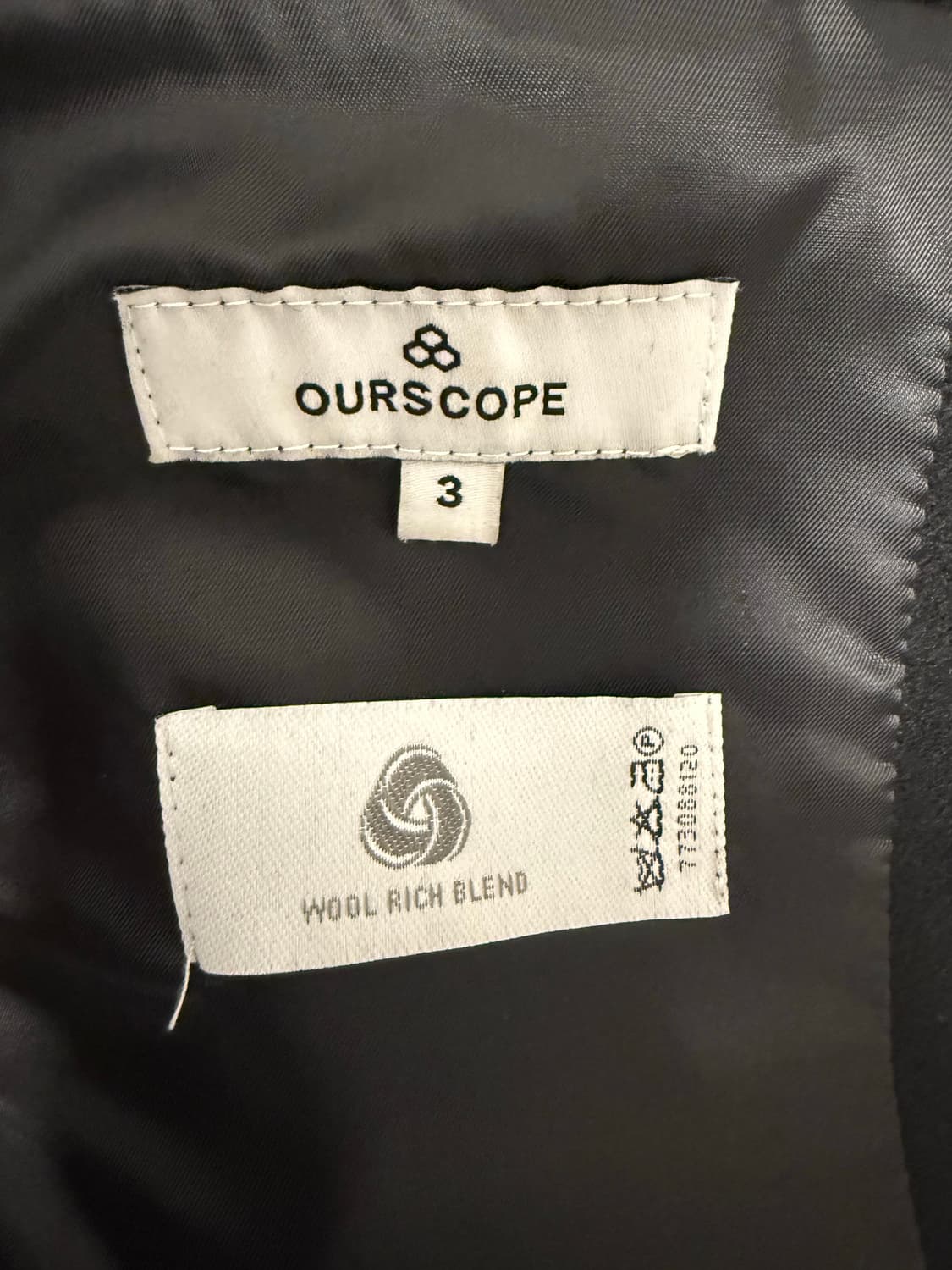 아워스코프 더블코트 블랙 3사이즈 상품이미지4