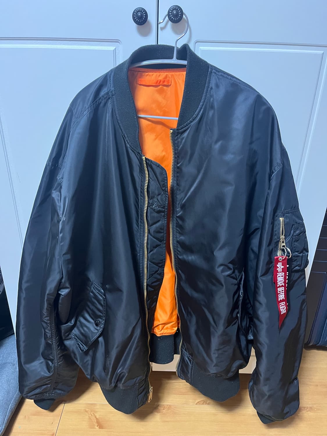 알파인더스트리 L-2B 루즈핏 블랙 XL(110) 상품이미지1