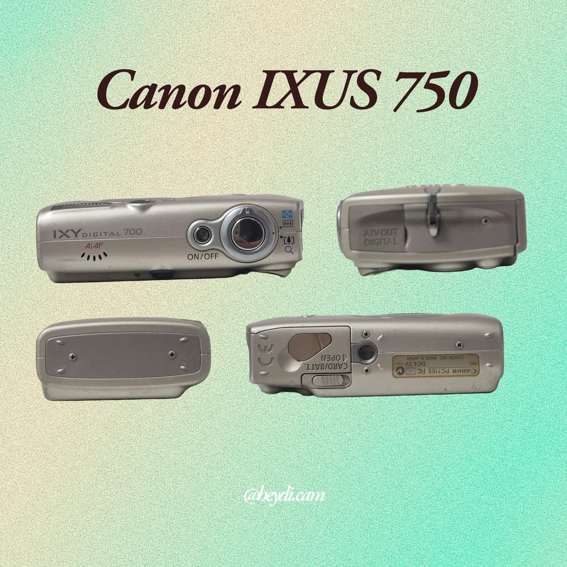(아일릿 원희) 캐논 ixus750 IXY700 골드 상품이미지3