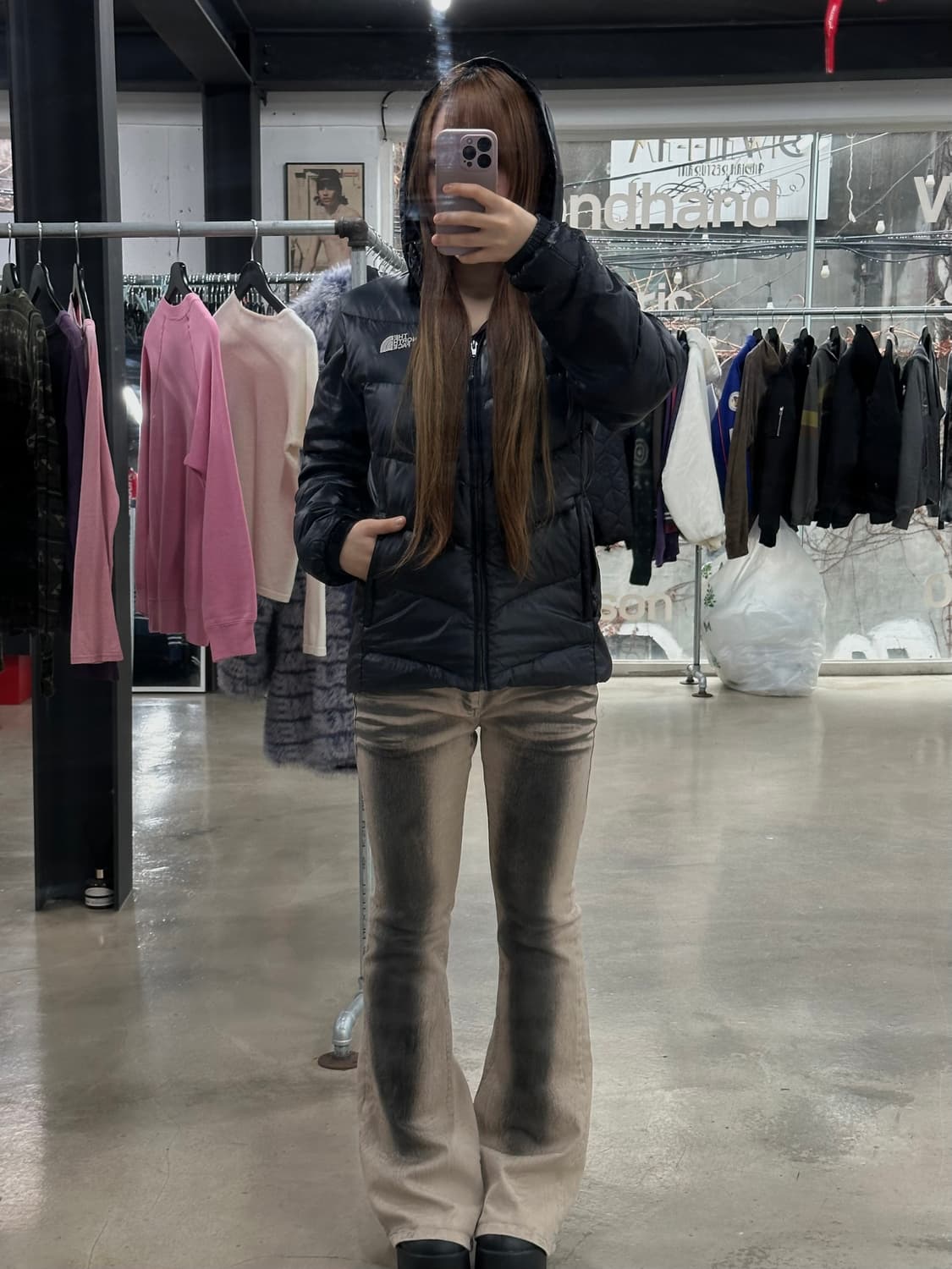 노스페이스 600 구스다운 패딩 블랙 상품이미지3