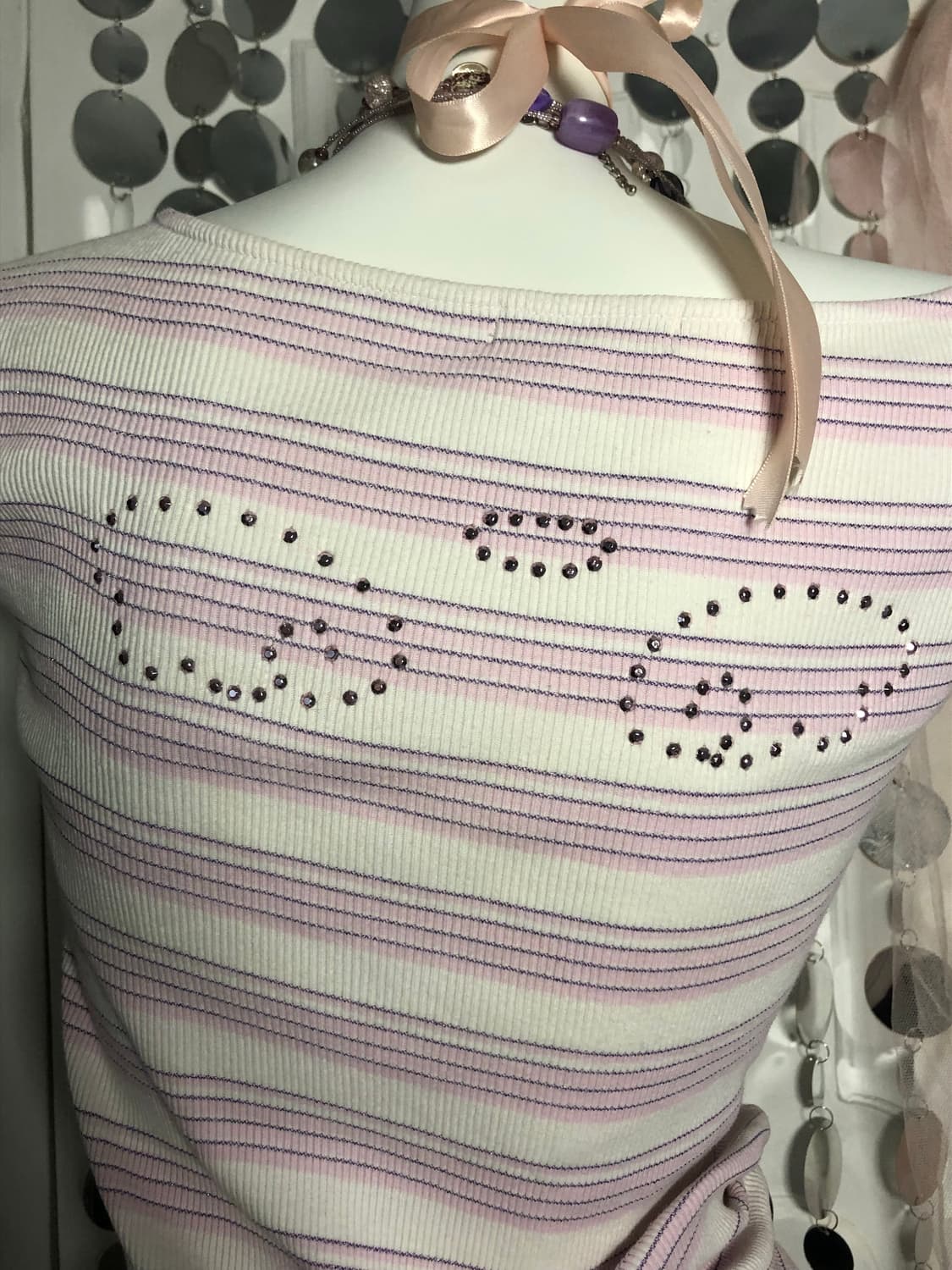 babe pink stripe top 상품이미지6