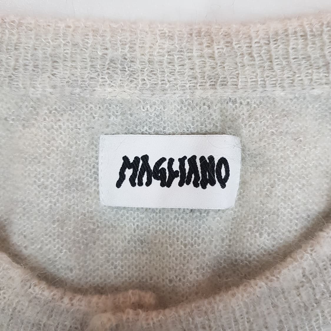 마리아노 MAGLIANO 2024 모헤어 반팔 니트 가디건 M사이즈 상품이미지5