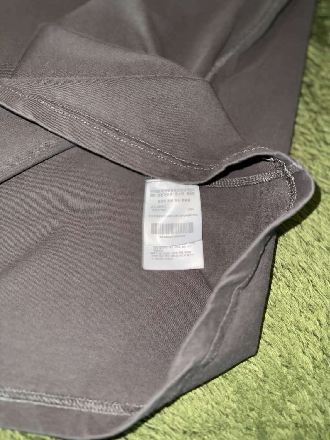 [M] 네이머 클로딩 그래픽 프린트 플랫심 티셔츠 챠콜 상품이미지7