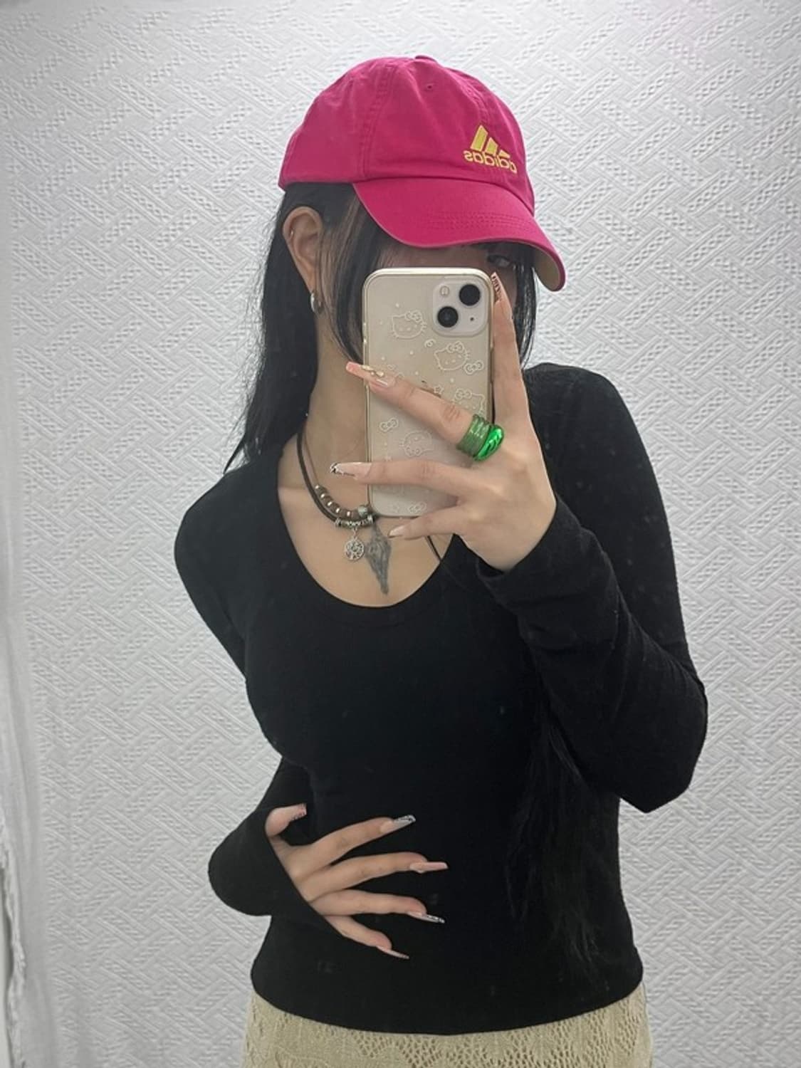 아디다스 Y2K 00's 대장급 핫핑크 볼캡 모자 C08317 상품이미지1