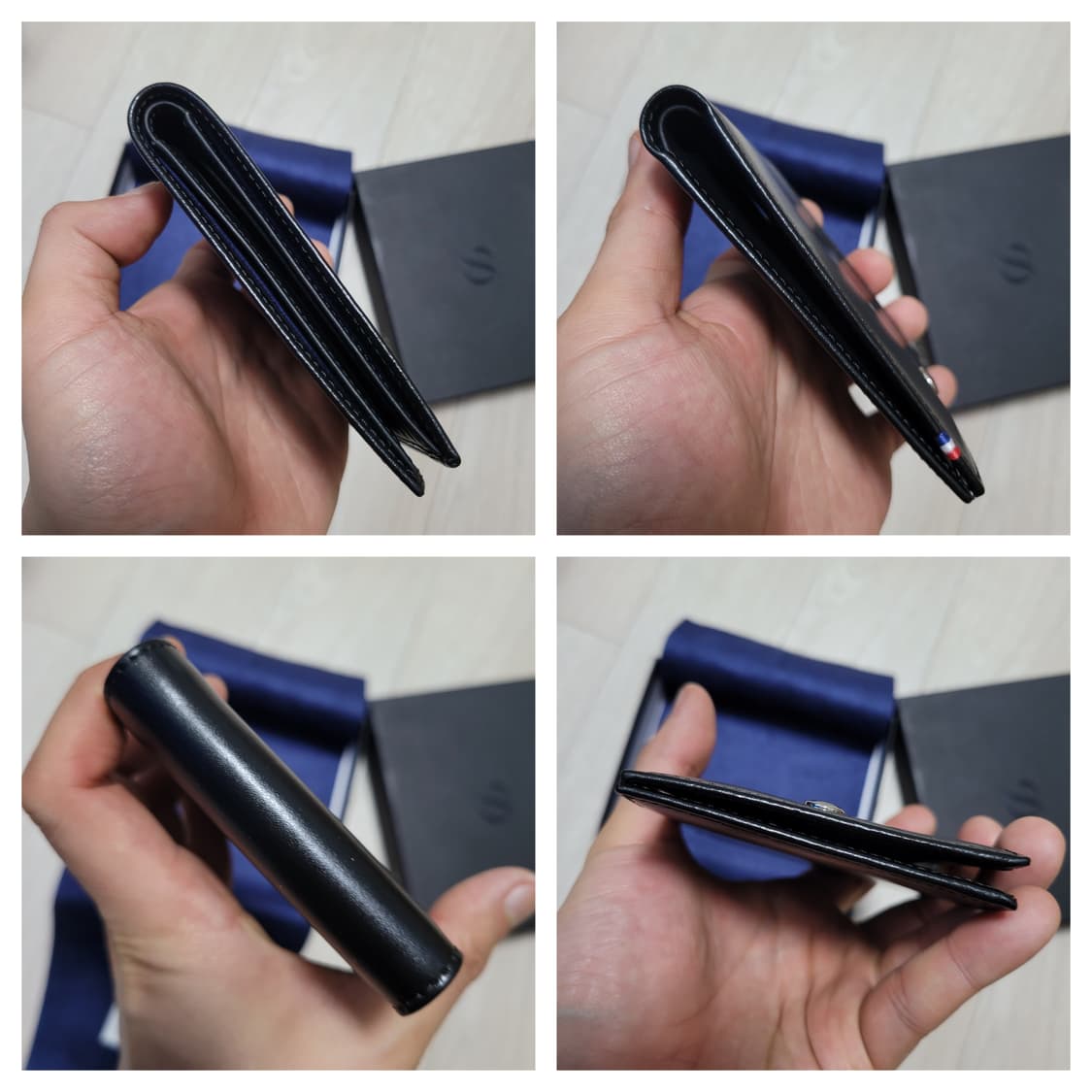 정품 듀퐁 블랙 반지갑 풀세트 상품이미지7