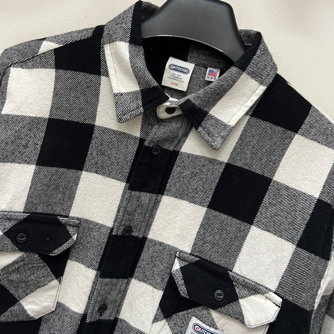 아웃도어프로덕츠 체크 플란넬 셔츠 남방 L 상품이미지3