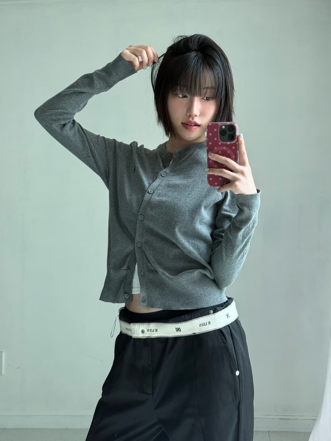 폴로 랄프로렌 차콜 니트 가디건 상품이미지1