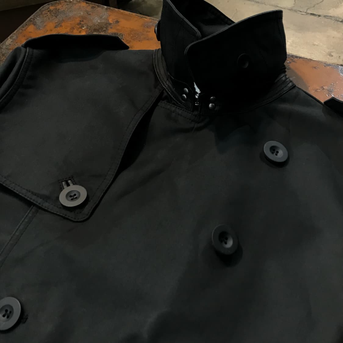 코치 뉴욕 블랙 트렌치코트 남성 105 여성 오버핏  상품이미지6