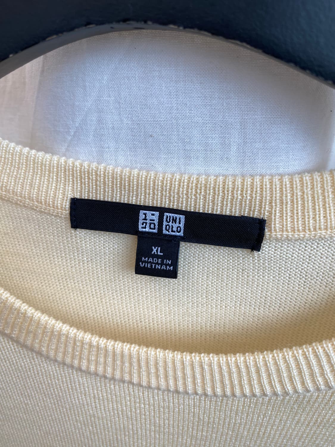 UNIQLO 옐로우 니트탑(XL) 상품이미지4