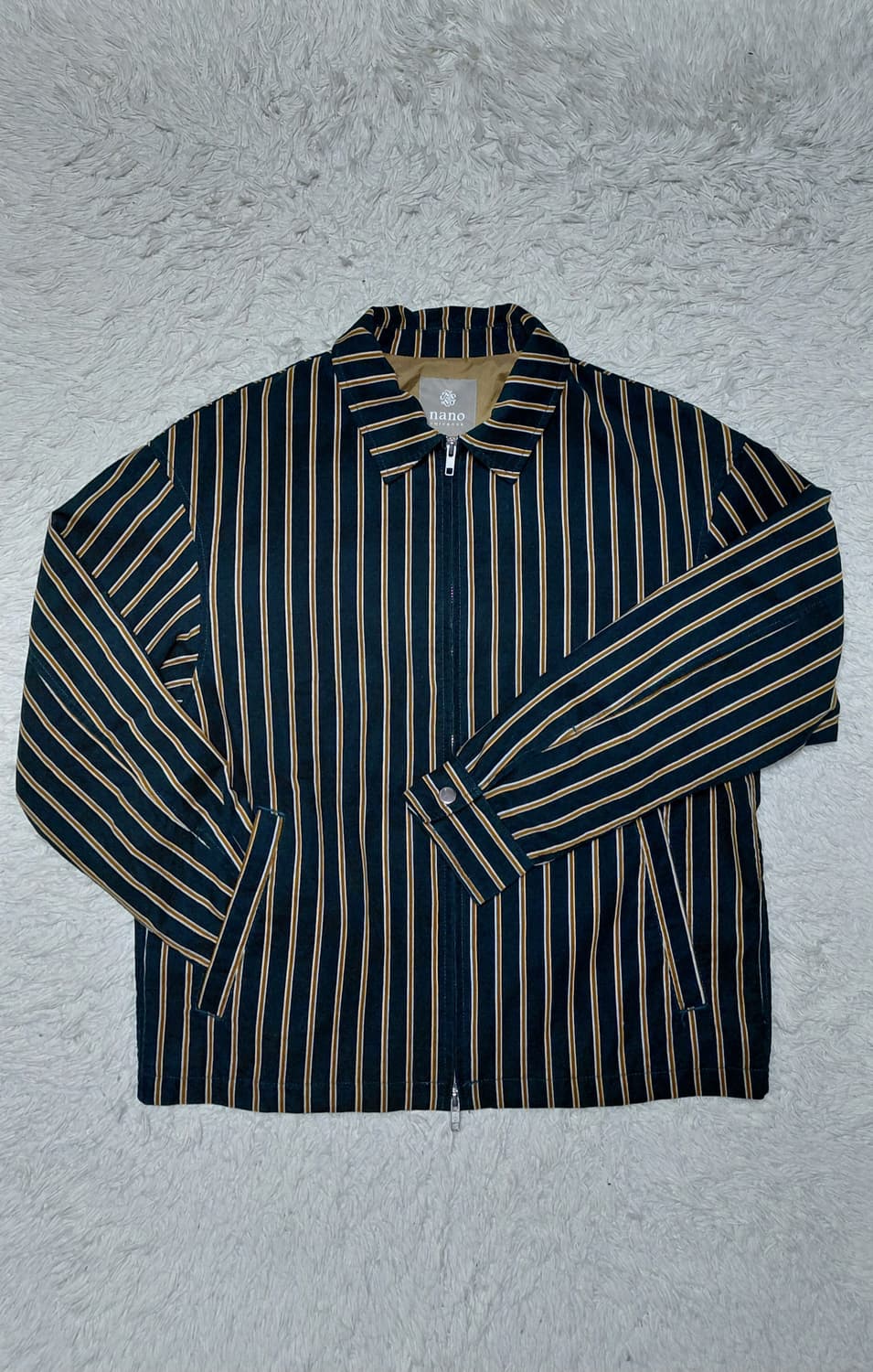 NANO UNIVERSE 나노 유니버스 스트라이프 코듀로이 집업 자켓 M 상품이미지1