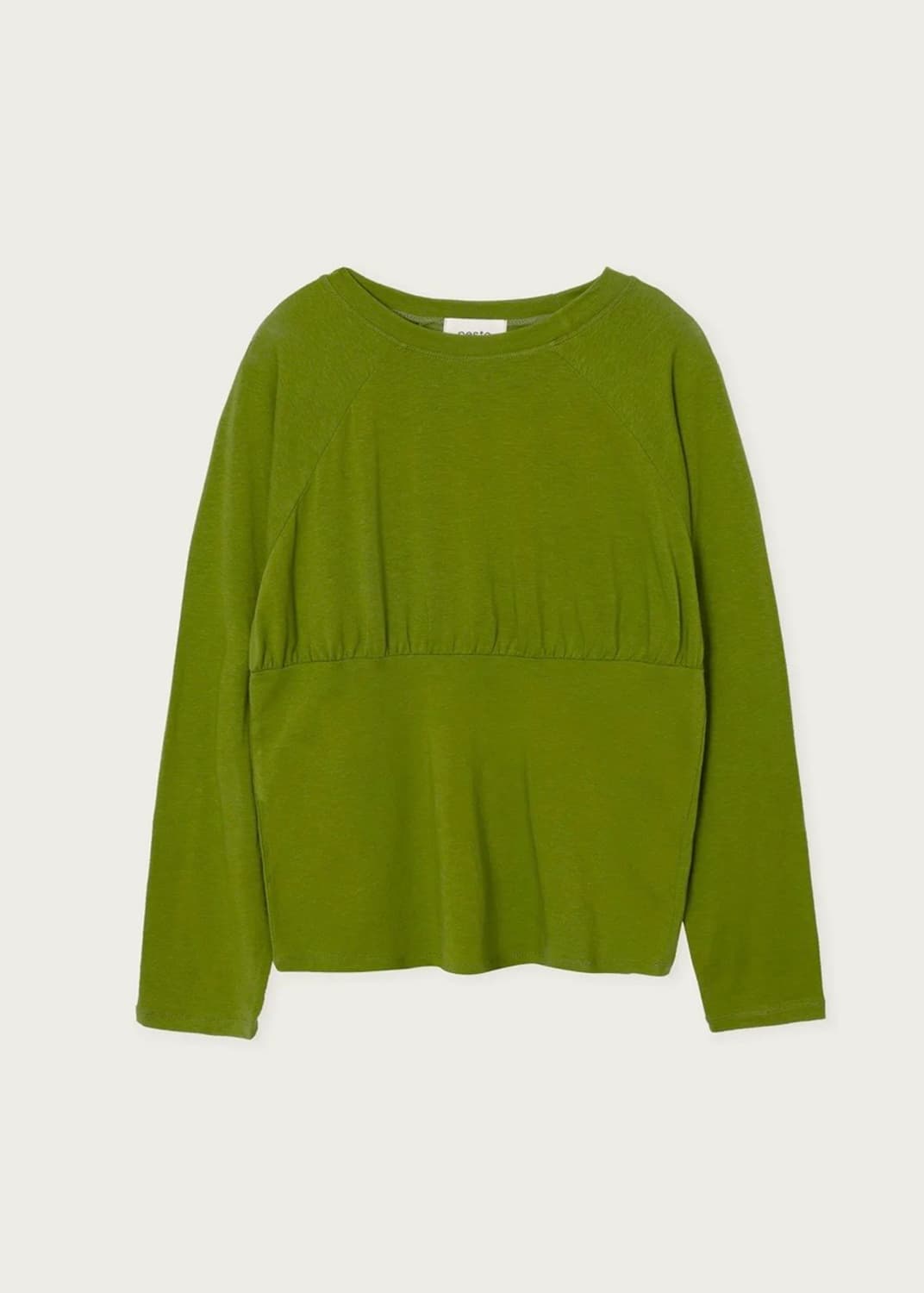 페스토) SLIM SHIRRING TEE GRASS 상품이미지1