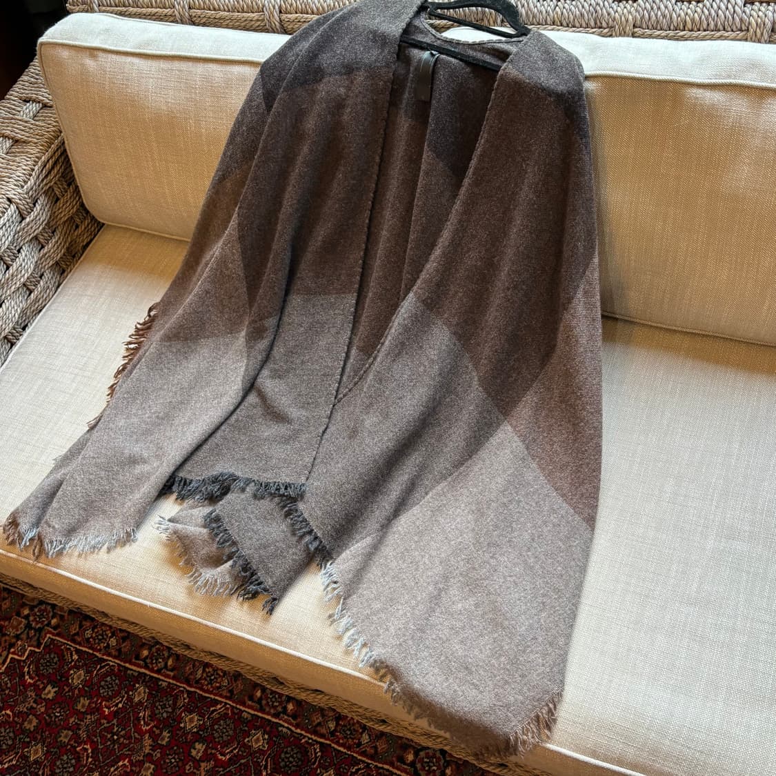 EILEEN FISHER 울 블록 망토 / 케이프 made italy 상품이미지1