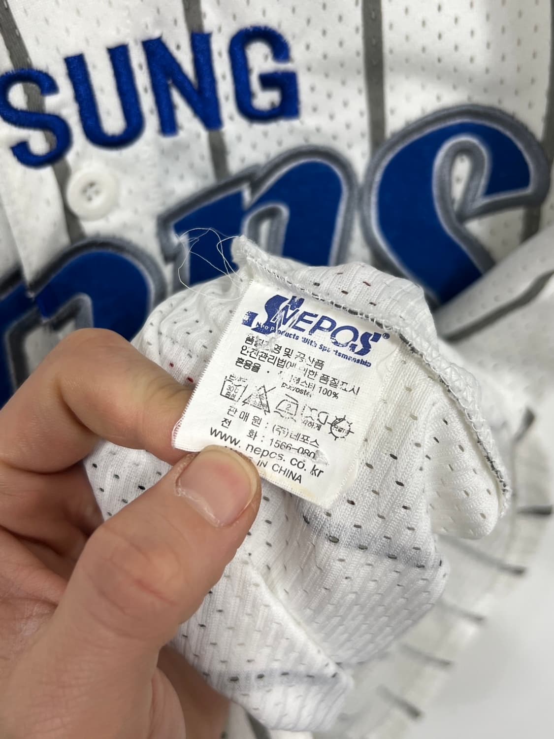 삼성 라이온즈 왕조 친필 싸인 이승엽 마킹 홈 유니폼 반팔 상품이미지8