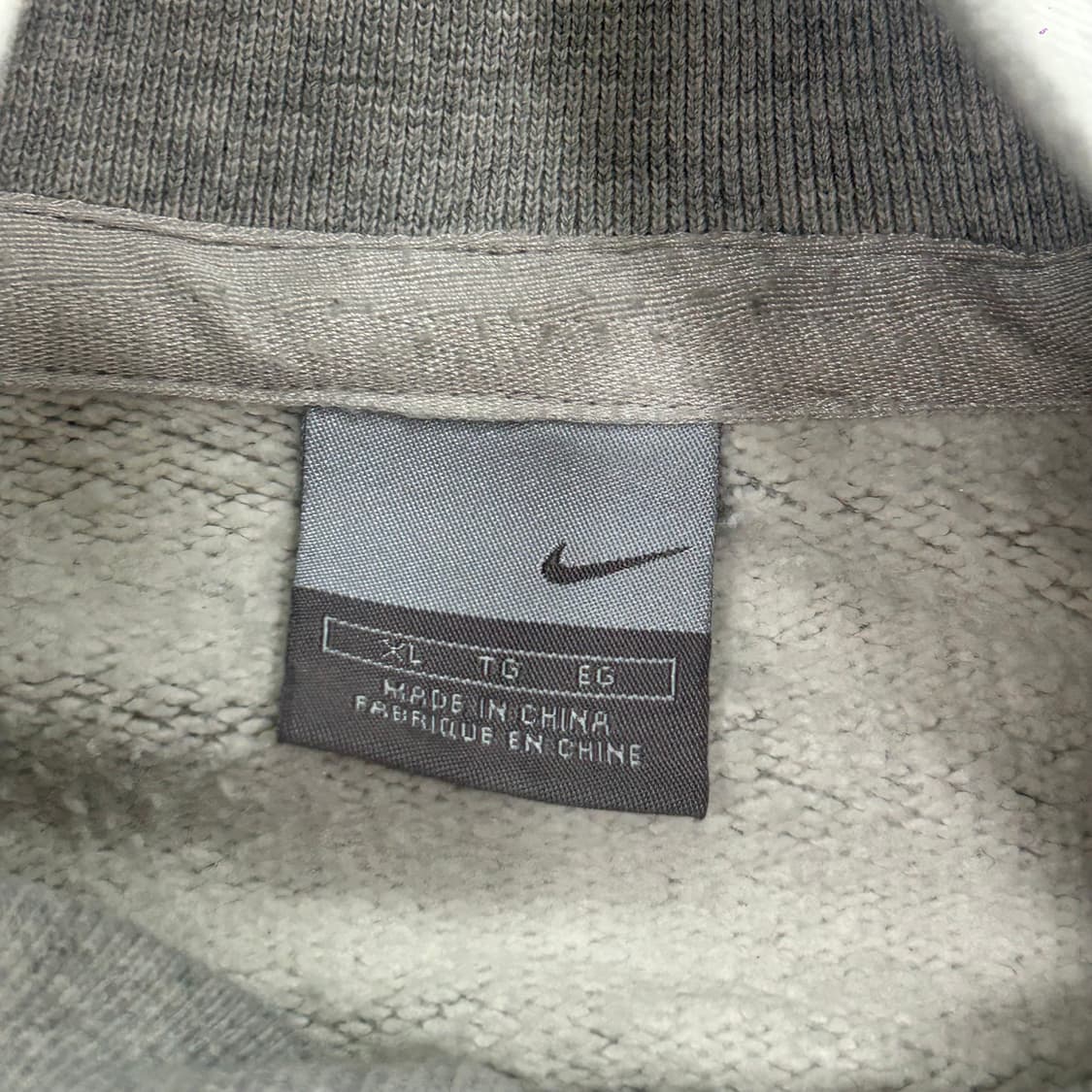 Nike 나이키 벨벳로고 백포인트 그레이 집업 상품이미지5