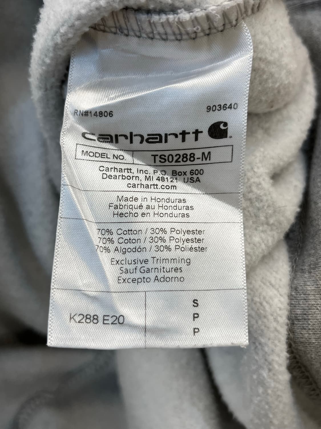 칼하트 루즈핏 후드티 상품이미지9