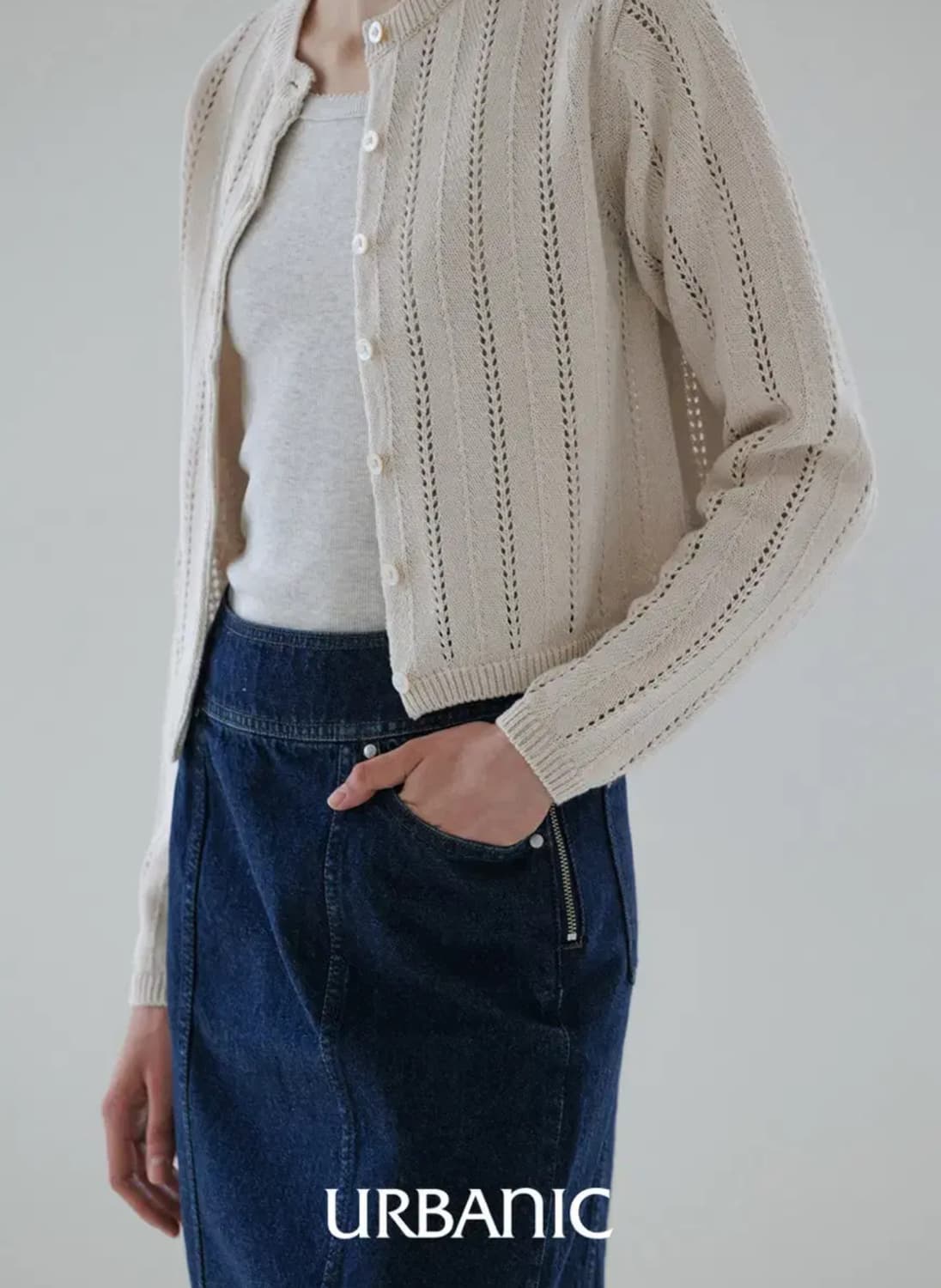 얼바닉30 데님 스커트 상품이미지2