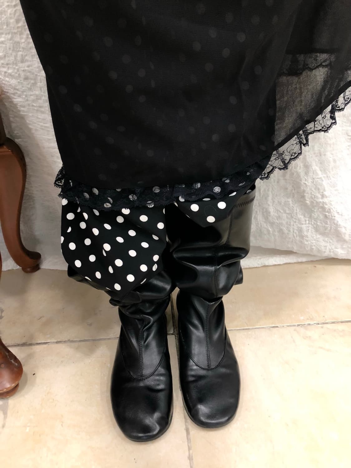 polka dot banding pants 상품이미지1