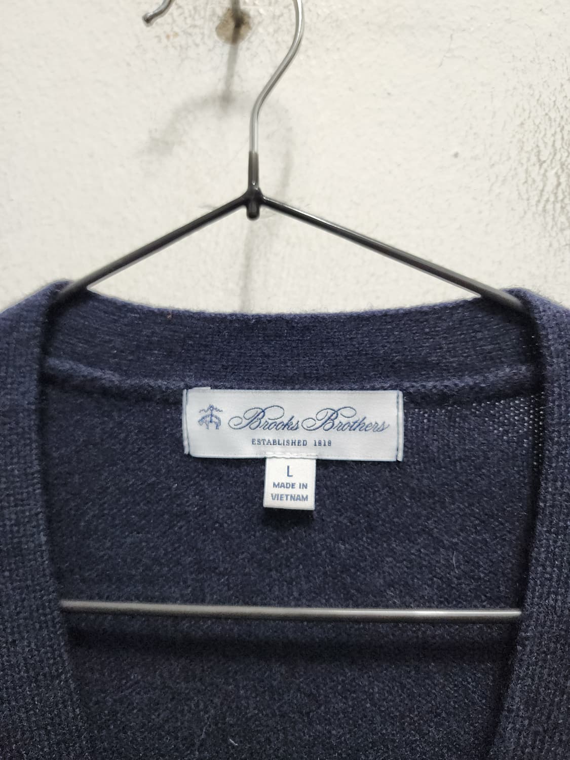 브룩스브라더스 wool 100% 네이비 가디건 상품이미지4