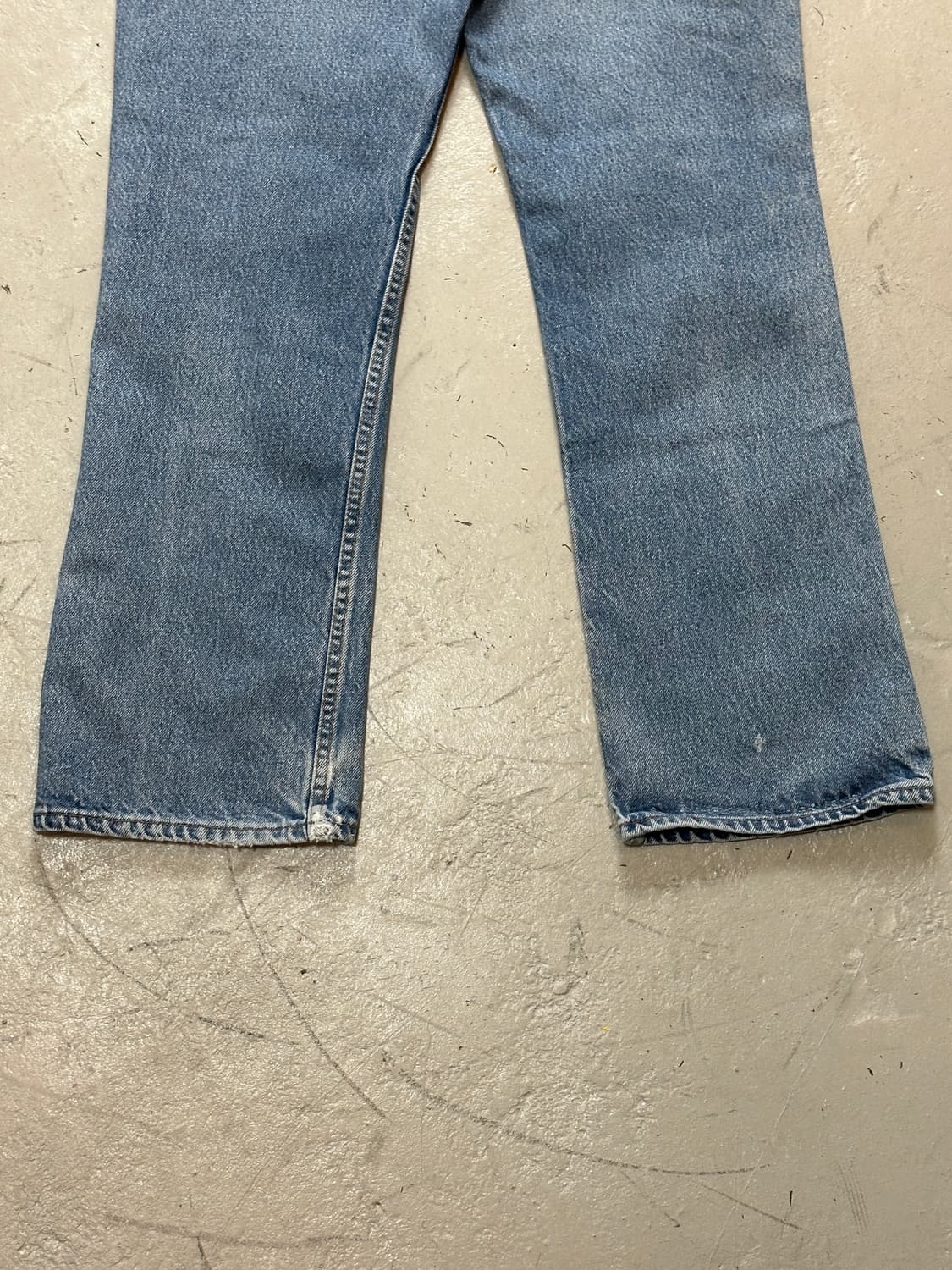 90's USA Made 빈티지 리바이스 517 부츠컷 연청 상품이미지9