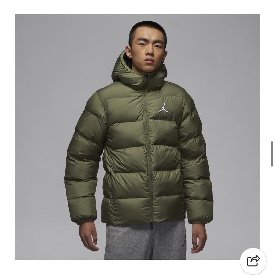 나이키조던 브루클린 패딩 L 카키 상품이미지3