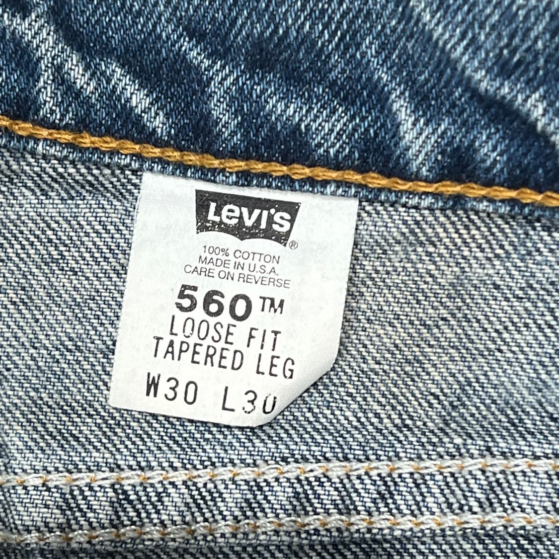 usa 리바이스 560 오렌지탭 데님팬츠 s10144 상품이미지6