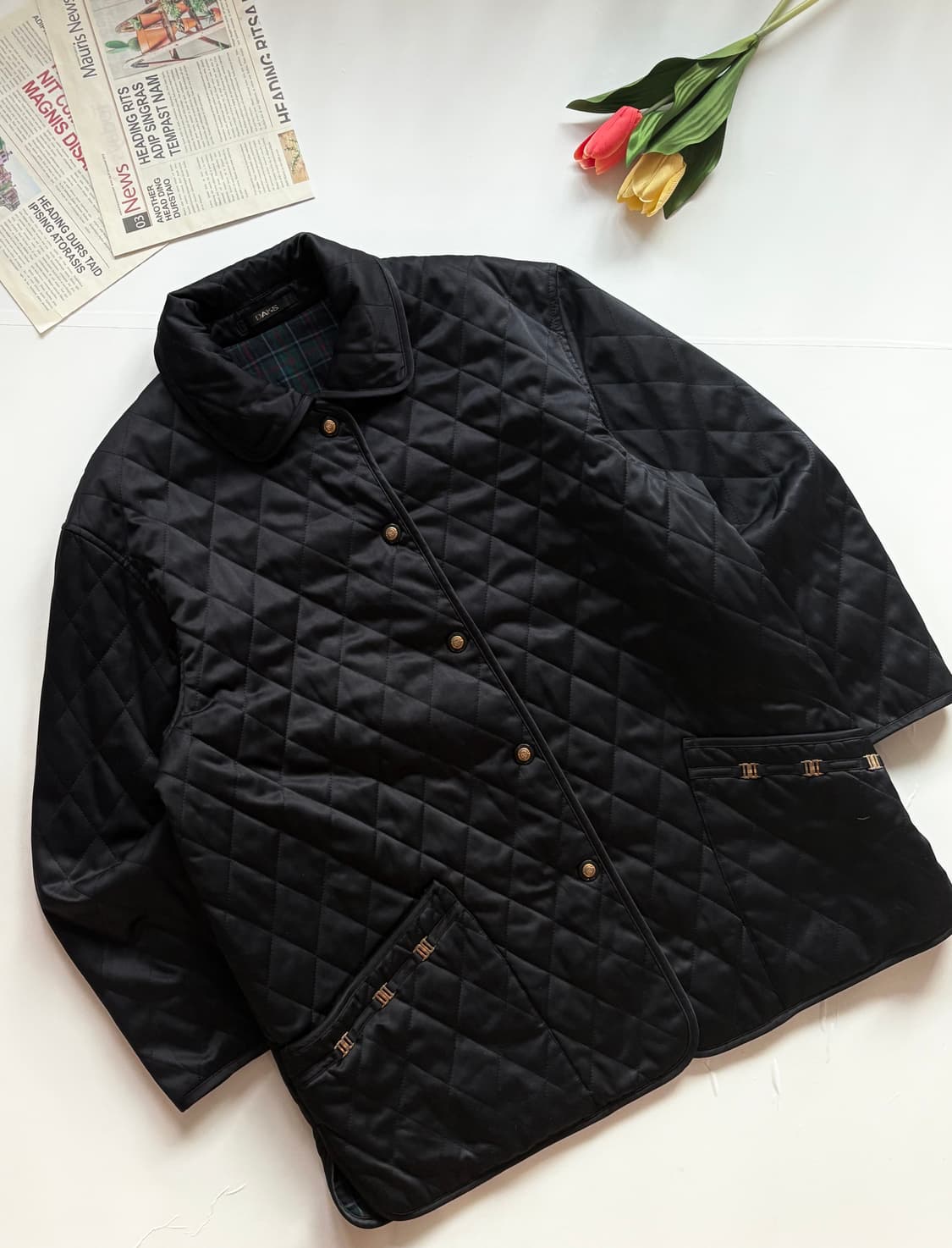 DAKS 닥스 블랙 퀄팅 자켓 상품이미지1