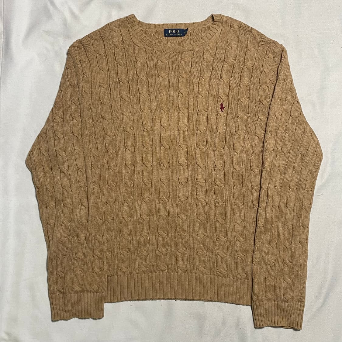 XXL 폴로랄프로렌 브라운 케이블 니트  상품이미지2