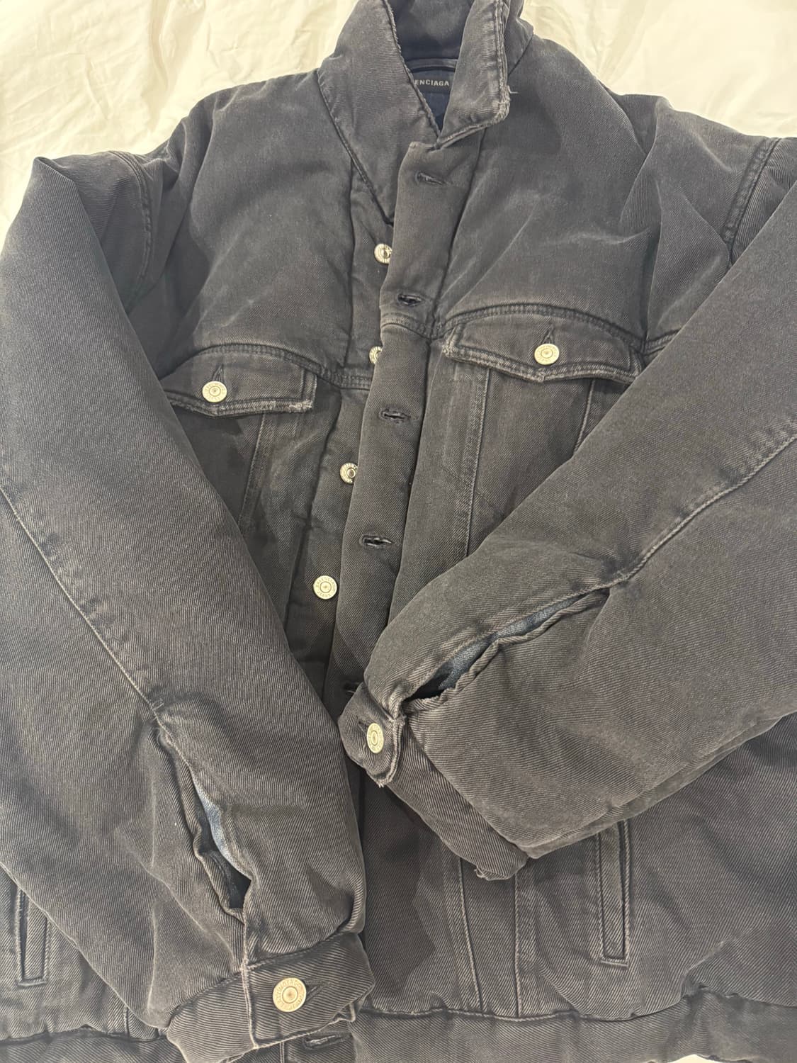 [46] 발렌시아가 재패니스 패디드 데님 자켓 상품이미지3