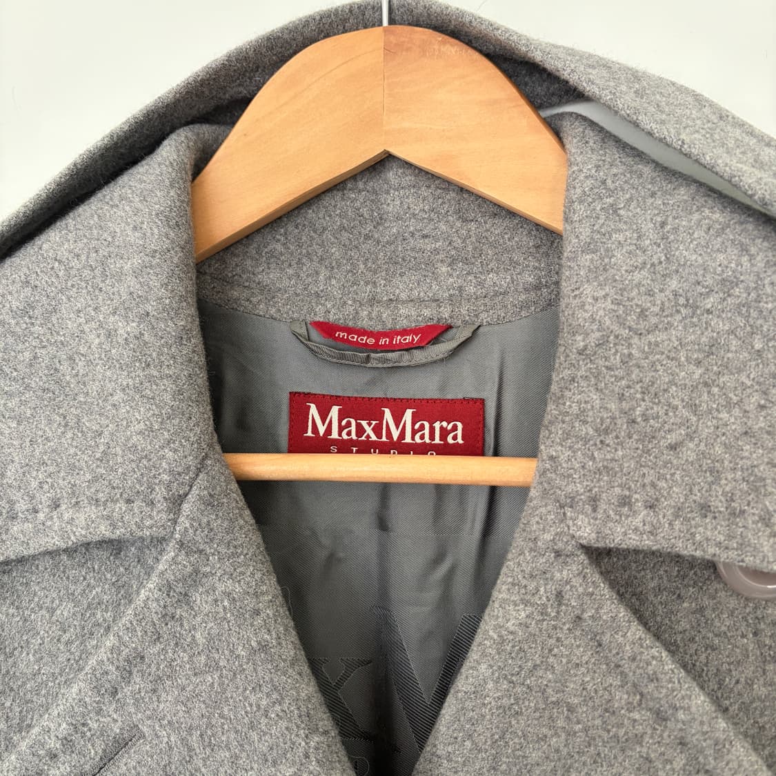 MaxMara 막스마라 빈티지 울 캐시미어 코트 M 상품이미지4