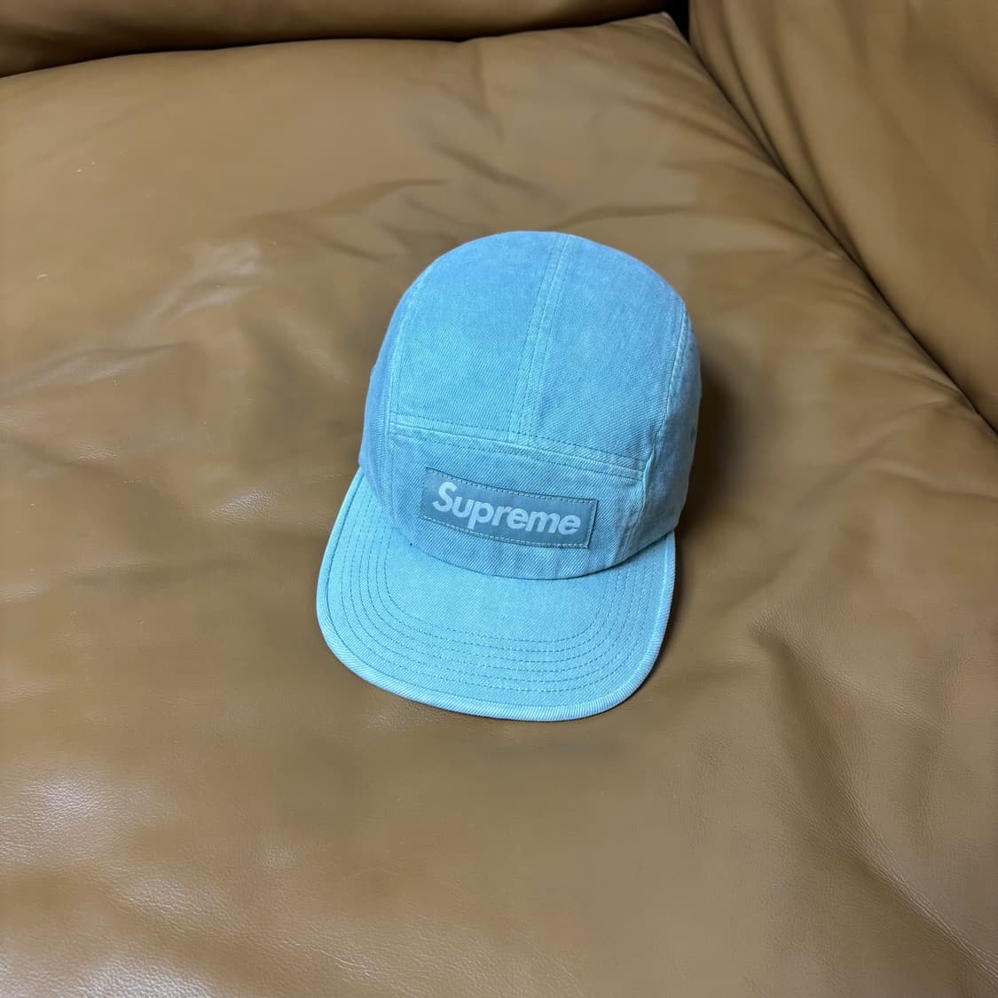 Supreme 슈프림 데님 민트 캠프캡 모자 (Denim Mint) 상품이미지1