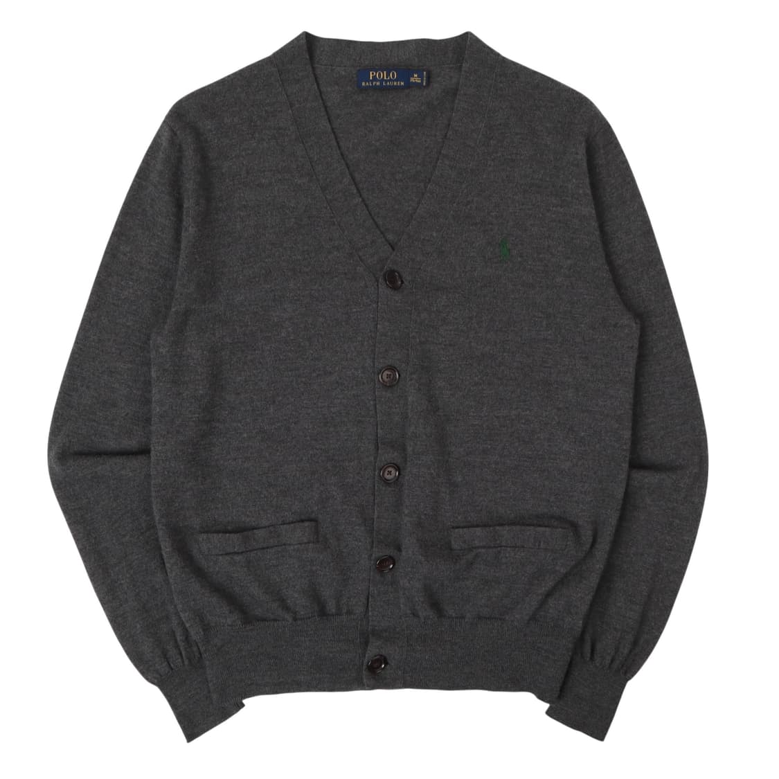 폴로 랄프로렌 챠콜그레이 메리노울 가디건 상품이미지1