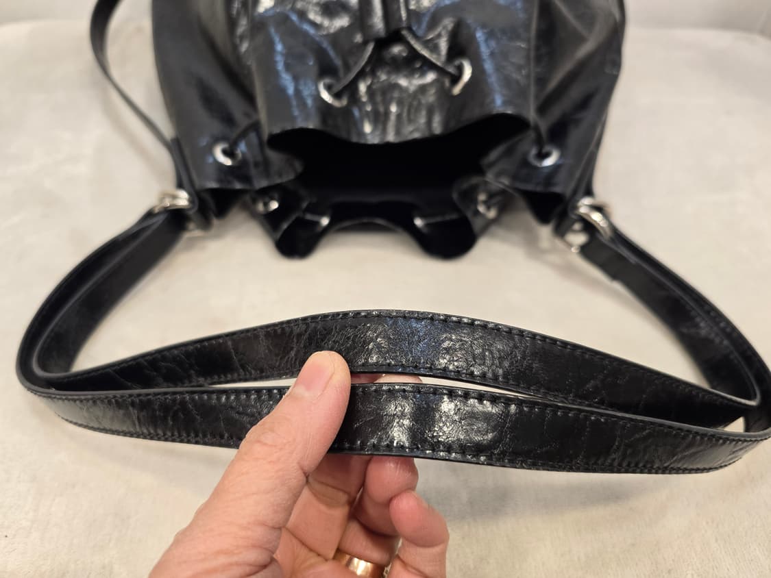 찰스앤키스 네바 투웨이 버킷백 숄더백 백팩 블랙 상품이미지6