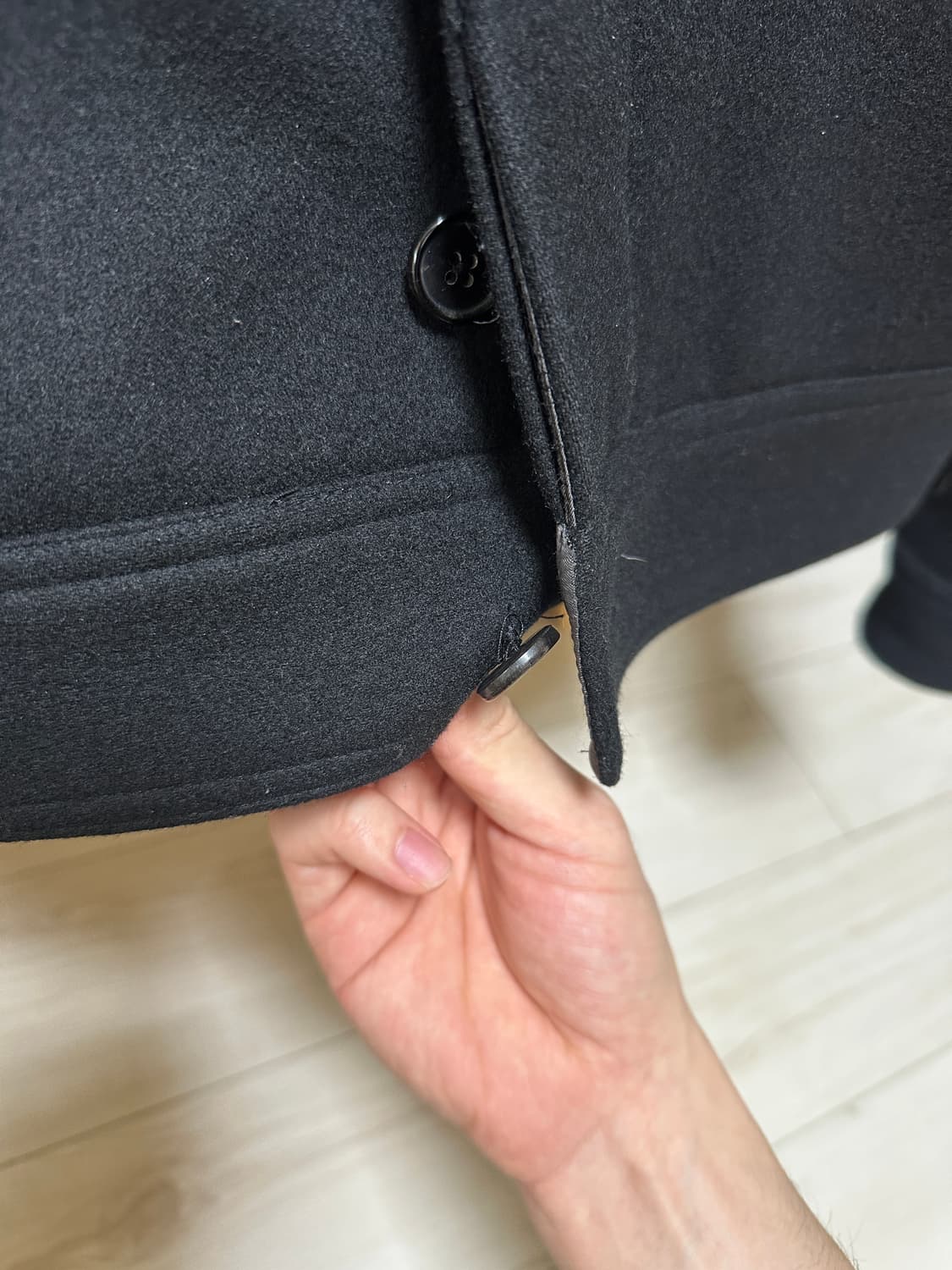 ourglass 울크롭자켓 블랙 상품이미지2