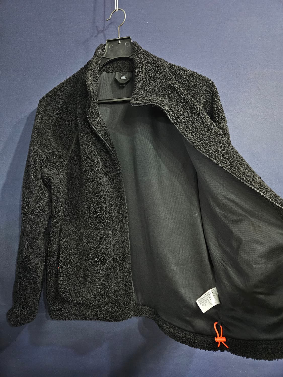 아디다스 블랙 남성 110 후리스 집업자켓  상품이미지8